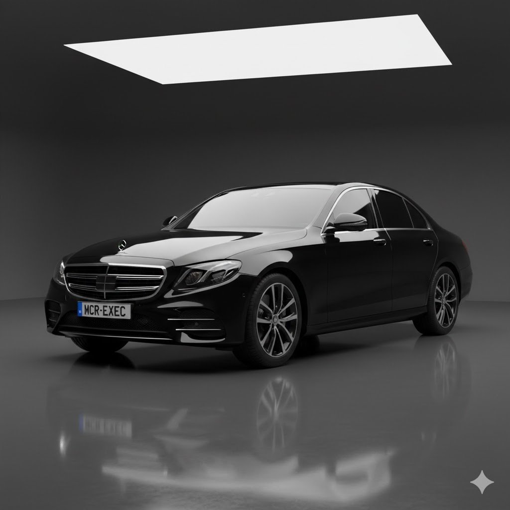 Mercedes E-Class executive saloon for Manchester Airport chauffeur service