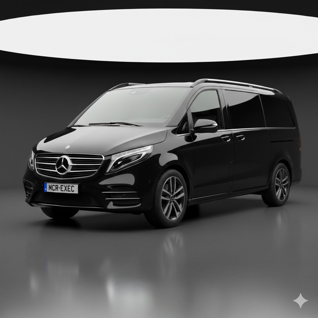 Mercedes V-Class executive MPV for Manchester Airport chauffeurs