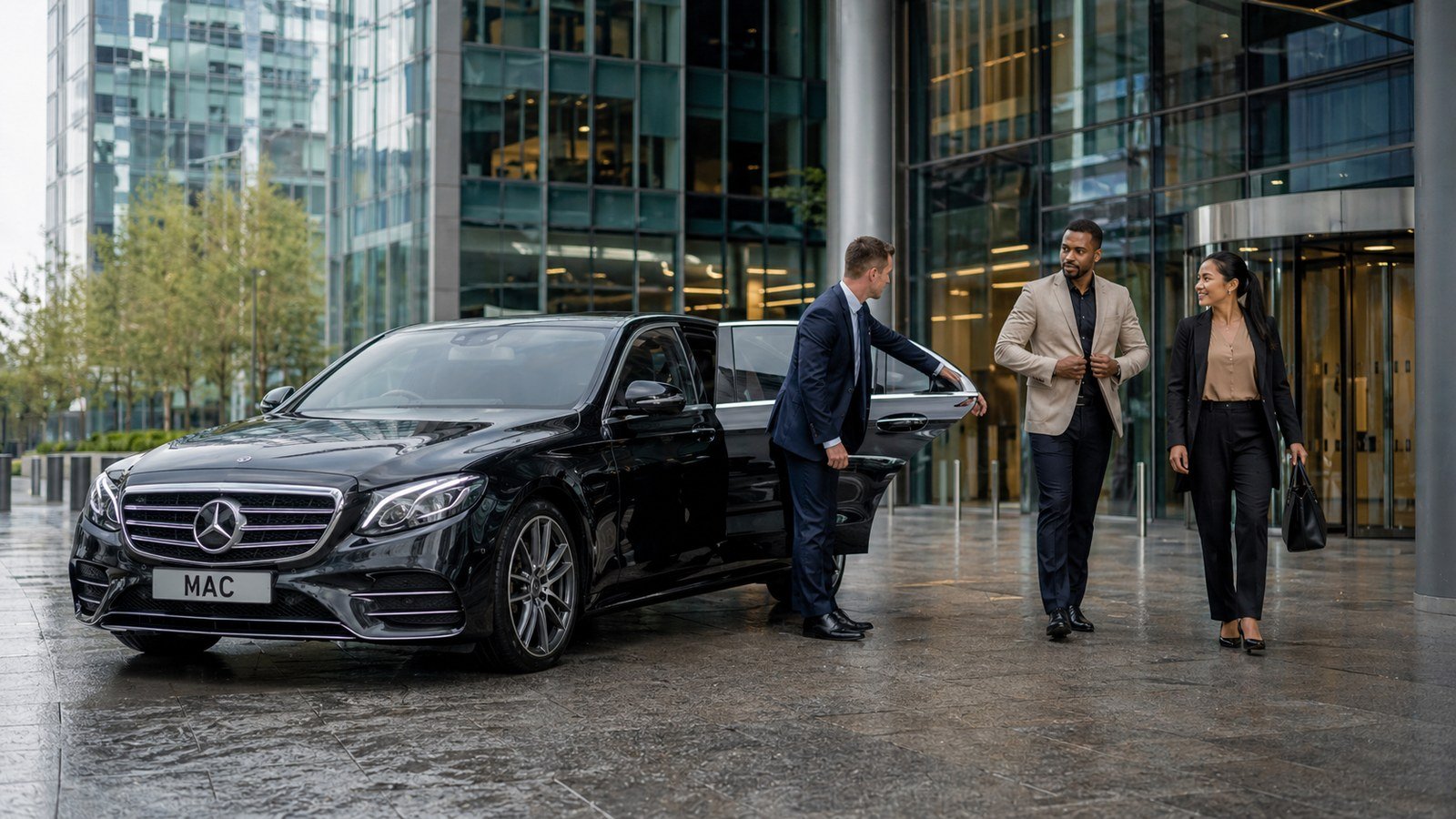 Manchester Airport to Leeds chauffeur service in a premium executive vehicle