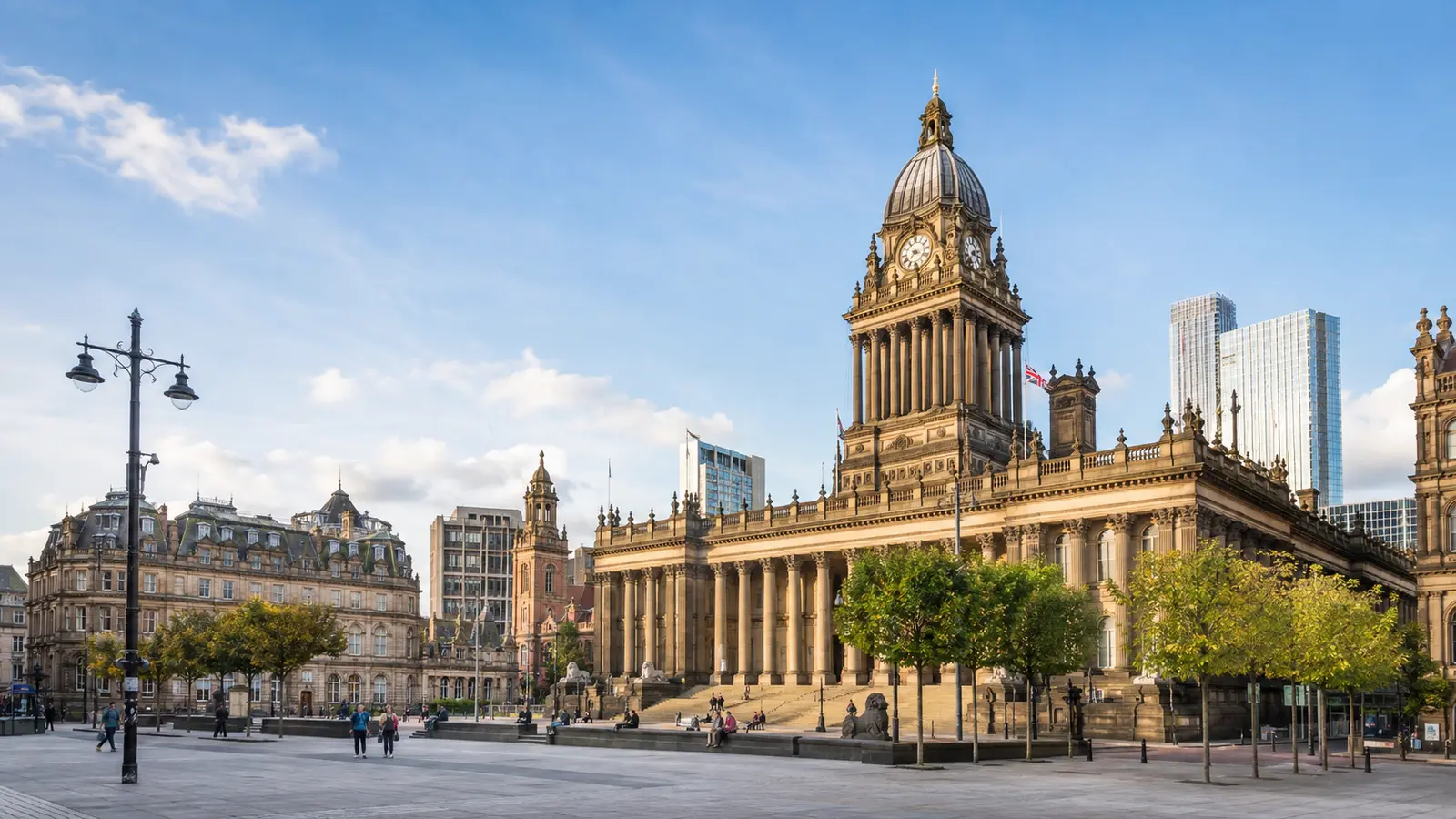 Leeds Civic Hall and city-centre architecture representing chauffeur destination coverage