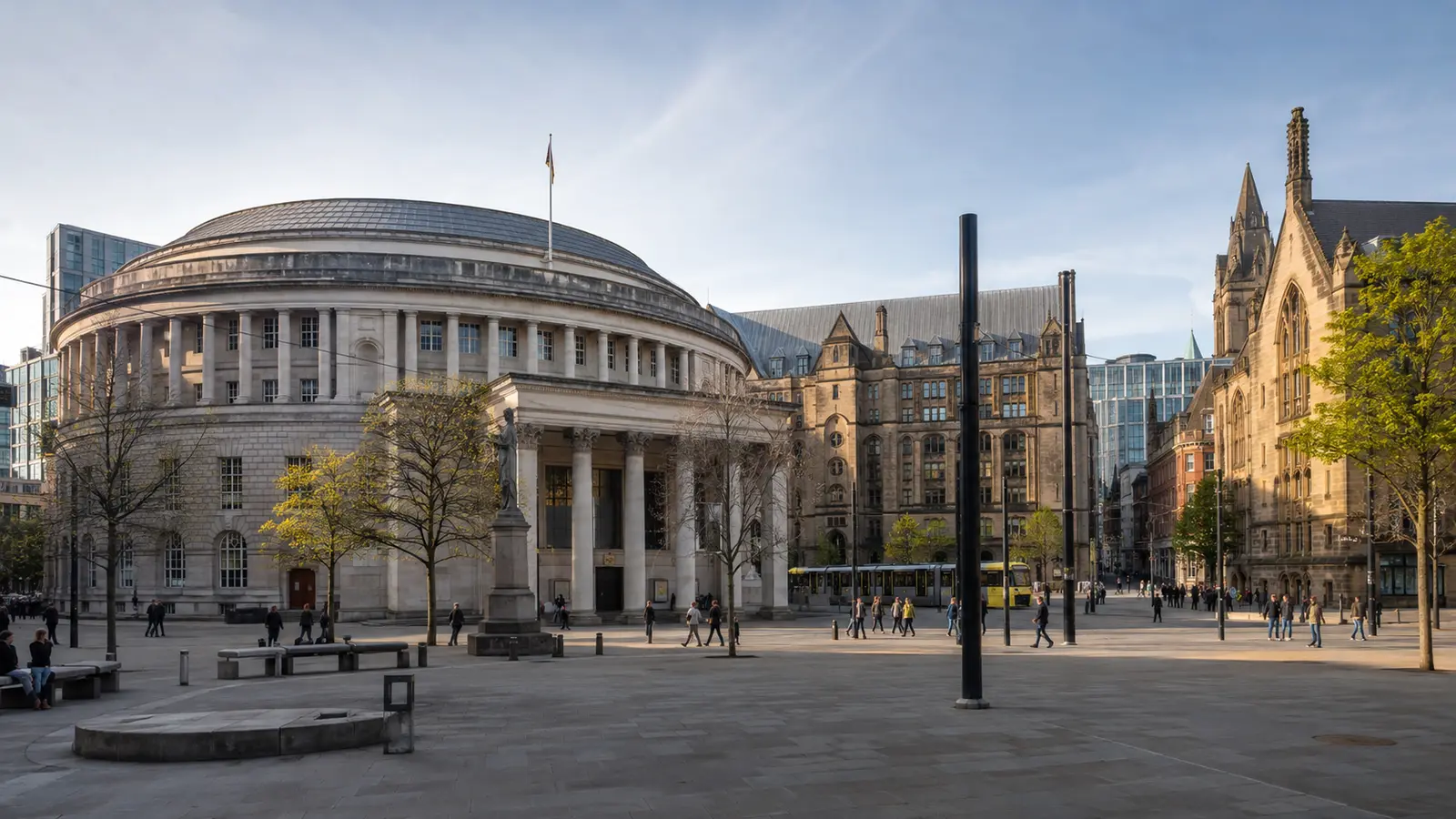 St Peter’s Square and central Manchester city architecture